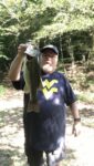 Frank Carpenter of Wallace, W.Va holds up his biggest bass ever, a 5-pound largemouth that was 20-inches long. 