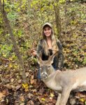 Katlyn French of Cross Lanes, W.Va. let a number of deer walk until finally dropping the hammer on this 8-point buck in the 2022 archery season. 
