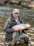 Mike Bohan of Charleston with a nice rainbow trout caught and released near Elkins in April 2022