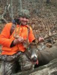 Rocky Mayle of West Union, W.Va. with a buck killed during the 2012 rifle hunting season

