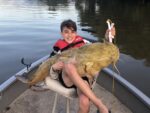 Ryan Bosserman of Gallipolis Ferry, W.Va. sends along this picture of his son Cole with his biggest flathead catfish ever from the Kanawha River. 