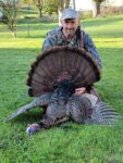 At 48 years old Jason Gunnoe of Charleston is, an avid deer hunter, but had only chased turkeys for three years and on April 23, 2021 he connected on his first gobbler using his Grandpa's Winchester Model 12 shotgun.
